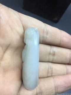 和田白玉弥勒佛挂件
