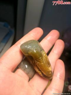 和田玉青花蝉巧雕的好物