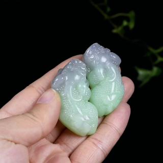 和田玉羊脂白玉貔貅吊坠戴了两周,同事追着问链接✨